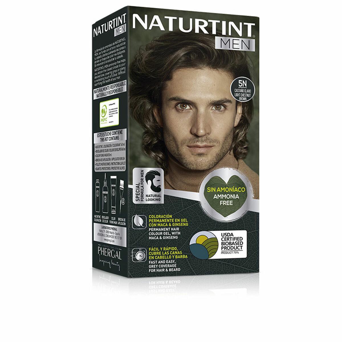 Naturtint MEN Permanent Hårfarve 5 Klar Kastanje