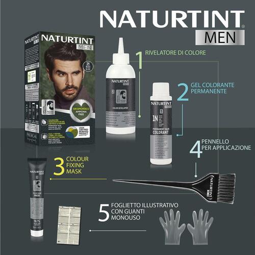Naturtint MEN Permanent Hårfarve 5 Klar Kastanje