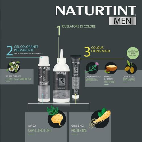 Naturtint MEN Permanent Hårfarve 5 Klar Kastanje