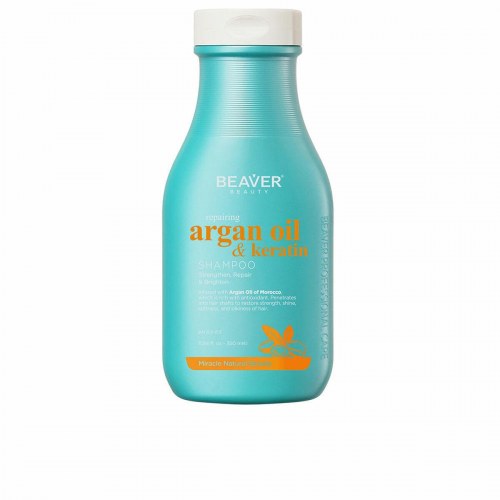 Shampoo med arganolie & keratin - Beaver, reparerende 350 ml