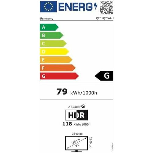 Samsung 55" QLED 4K Ultra HD Smart TV (QE55Q7FAAUXXH)