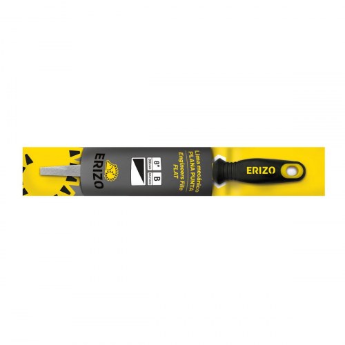 ERIZO flad fil 8" - fin korn, fint tip og ophængshul