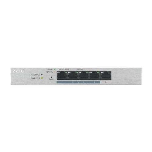 Netværksswitch ZyXEL GS1200-5HP v2 - 5-port Gigabit med PoE+