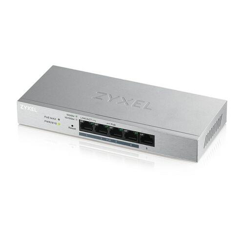 Netværksswitch ZyXEL GS1200-5HP v2 - 5-port Gigabit med PoE+