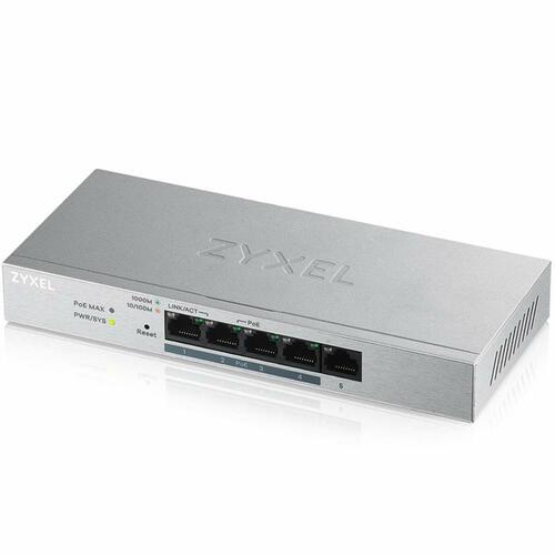 Netværksswitch ZyXEL GS1200-5HP v2 - 5-port Gigabit med PoE+