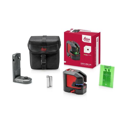 Leica Geosystems L2Gs linjelaser - grøn laser til præcise nivelleringsopgaver