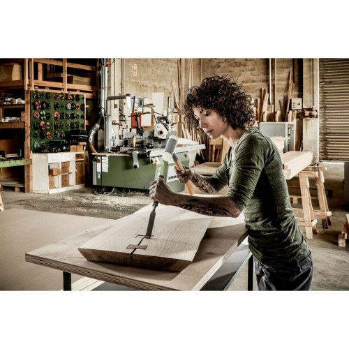 Halder Supercraft gummihammer - anti-tilbageslag, træskaft