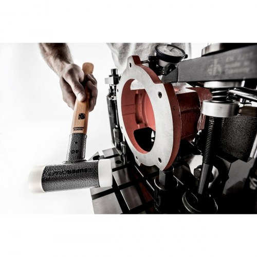 Halder Supercraft gummihammer - anti-tilbageslag, træskaft