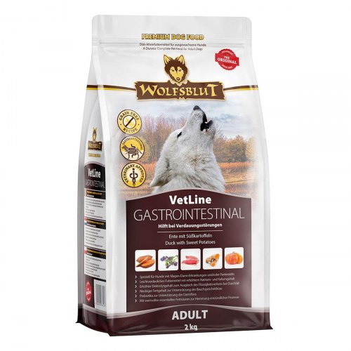 Wolfsblut VetLine Gastrointestinal hundefoder - And & Sød kartoffel 2 kg