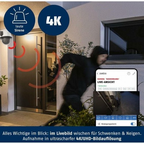 ABUS SmartLook PPIC52520 trådløst IP overvågningskamera - 1080p Wi‑Fi, hvid