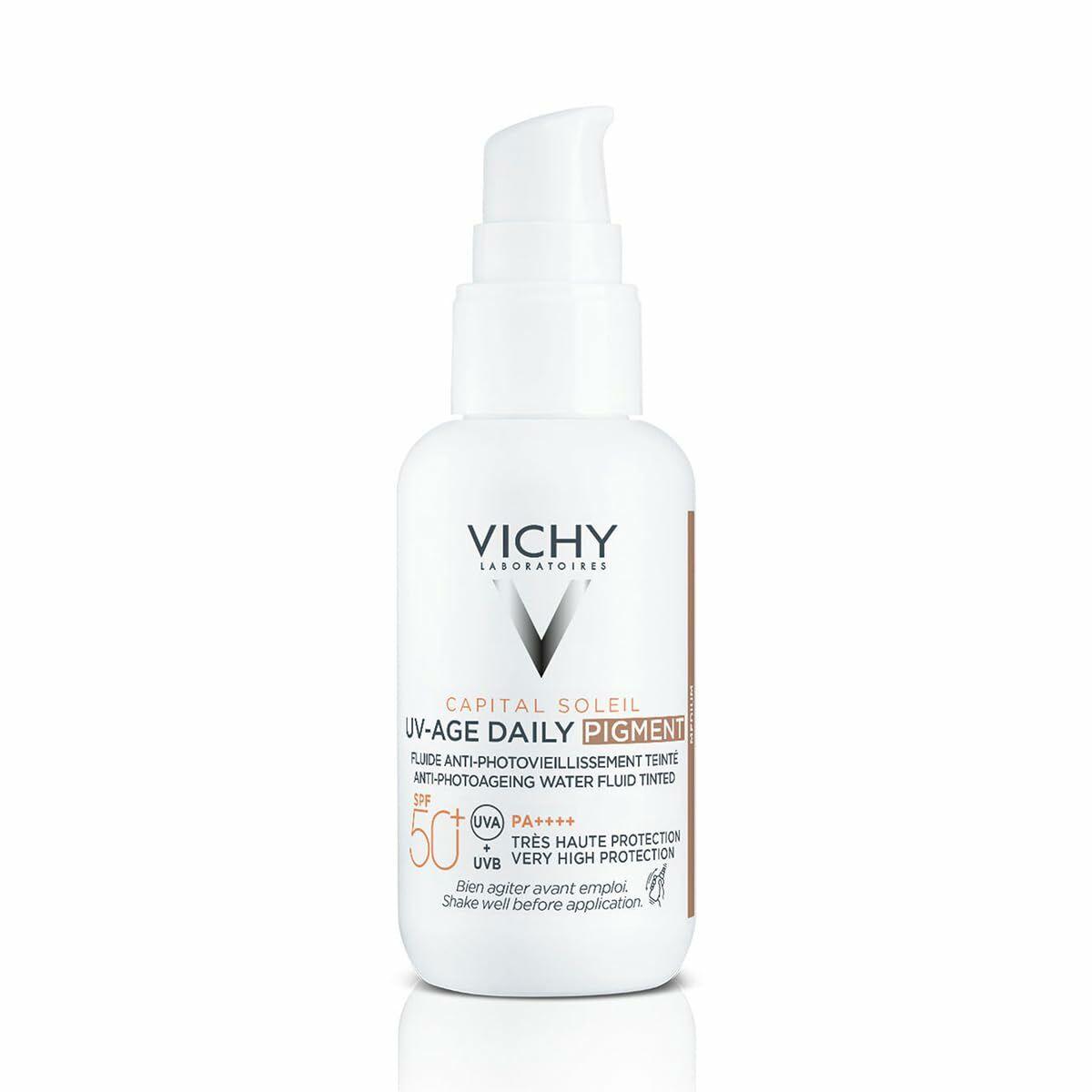 Solcreme med farve Vichy Capital Soleil SPF 50+ Medium 40 ml