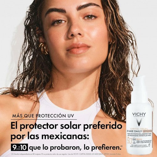 Solcreme med farve Vichy Capital Soleil SPF 50+ Medium 40 ml