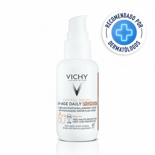 Solcreme med farve Vichy Capital Soleil SPF 50+ Medium 40 ml