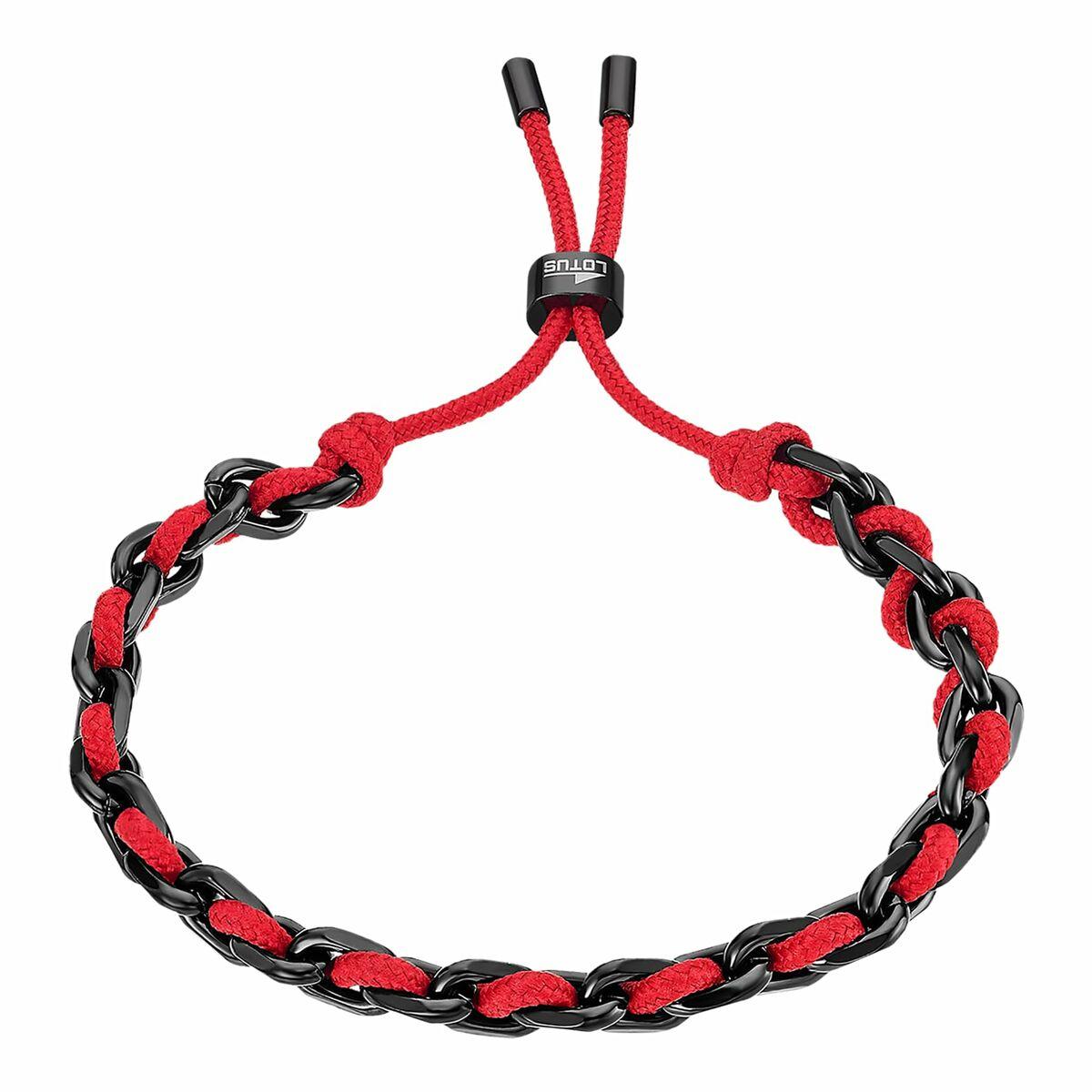 Lotus LS2376-2/6 armbånd til kvinder - justerbar snøre, rød/sort