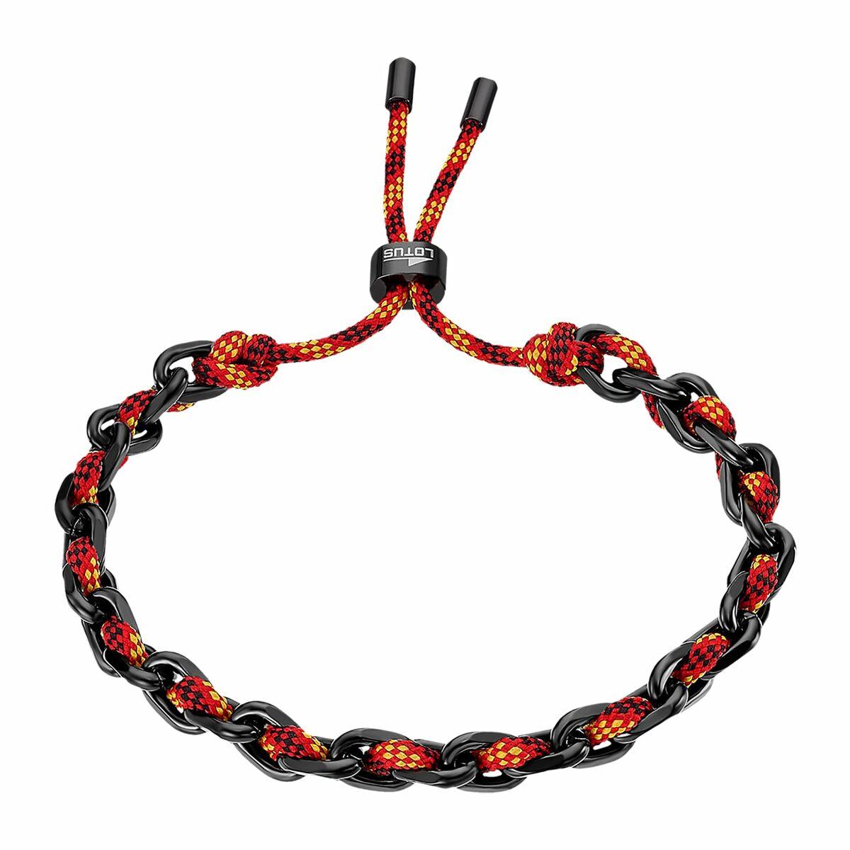 Lotus LS2376-2/4 armbånd til kvinder - sort kæde med rød snor