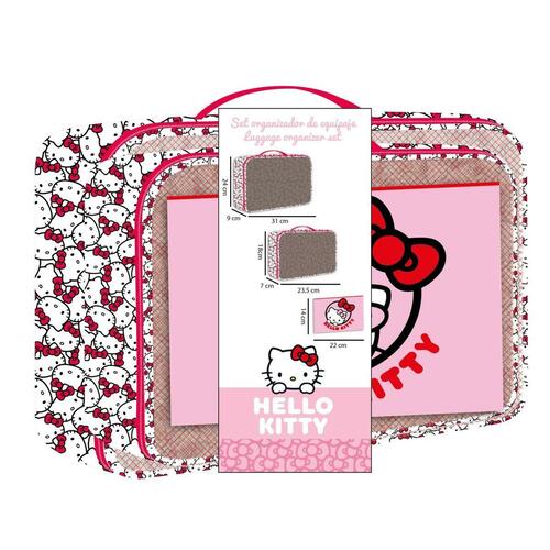 Rejsetoilettaske Hello Kitty - Rød, 100 % polyester