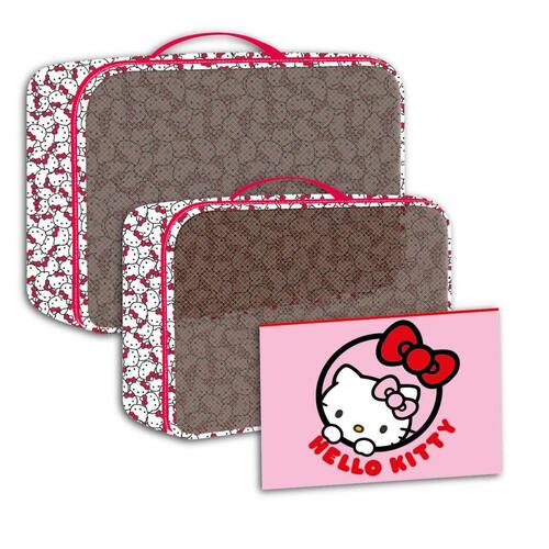 Rejsetoilettaske Hello Kitty - Rød, 100 % polyester