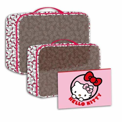 Rejsetoilettaske Hello Kitty - Rød, 100 % polyester