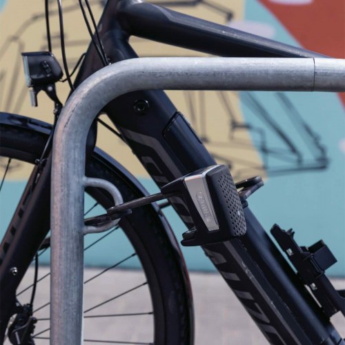 Sammenklappelig cykellås med alarm ABUS BORDO One 6500A/110 - sort