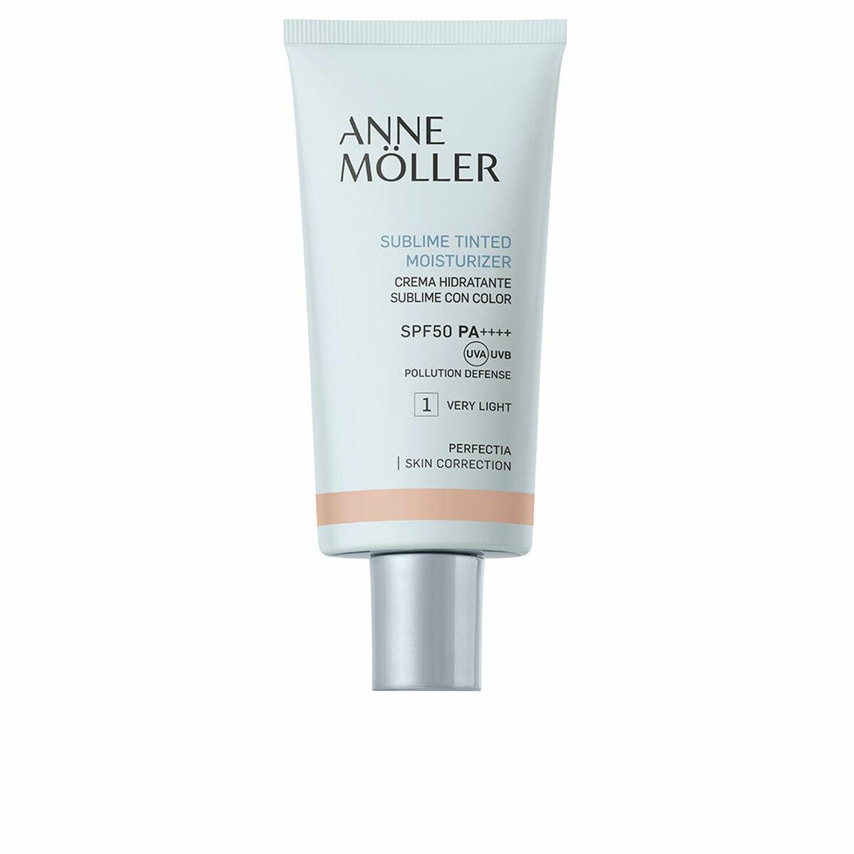 Ansigtscreme med farve Anne Möller Perfectia SPF 50+ 50 ml