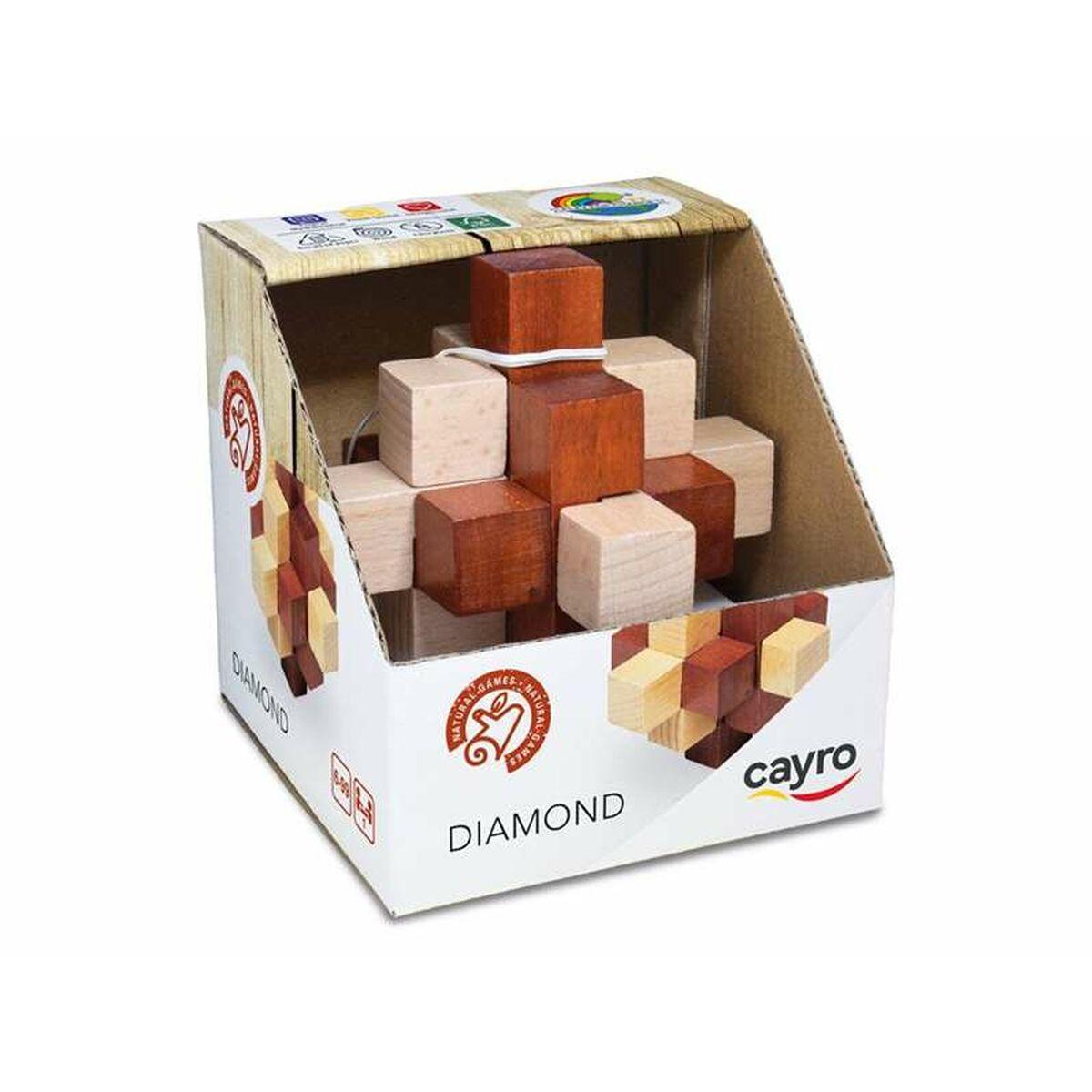 IQ-puslespil træ - Cayro Hjernevrider (brun)