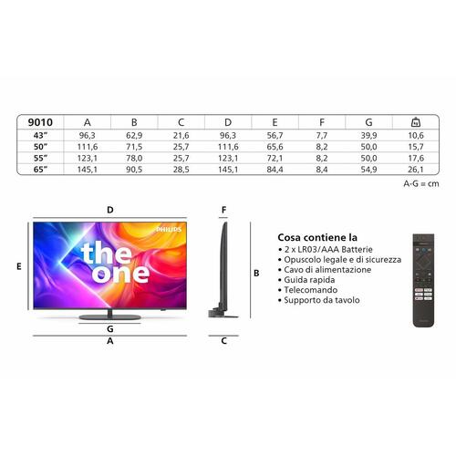 Smart TV Philips 55" 4K QLED Ambilight (55PUS9010/12)