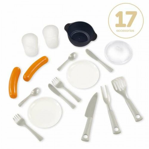 Smoby Summer Kitchen - legetøjskøkken til udendørs/indendørs leg (17 dele)