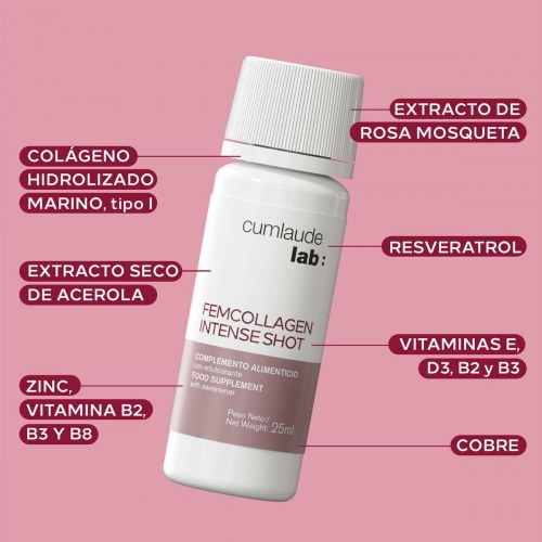 Vitaminer - Cumlaude Lab FEMCOLLAGEN Intense Shot, 7 enheder