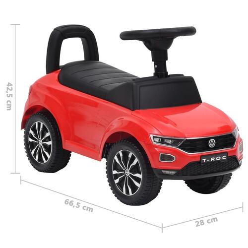 Gåbil Volkswagen T-Roc rød