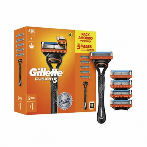 Barberskraber Gillette Fusion5 - manuel med 5 ekstra blade