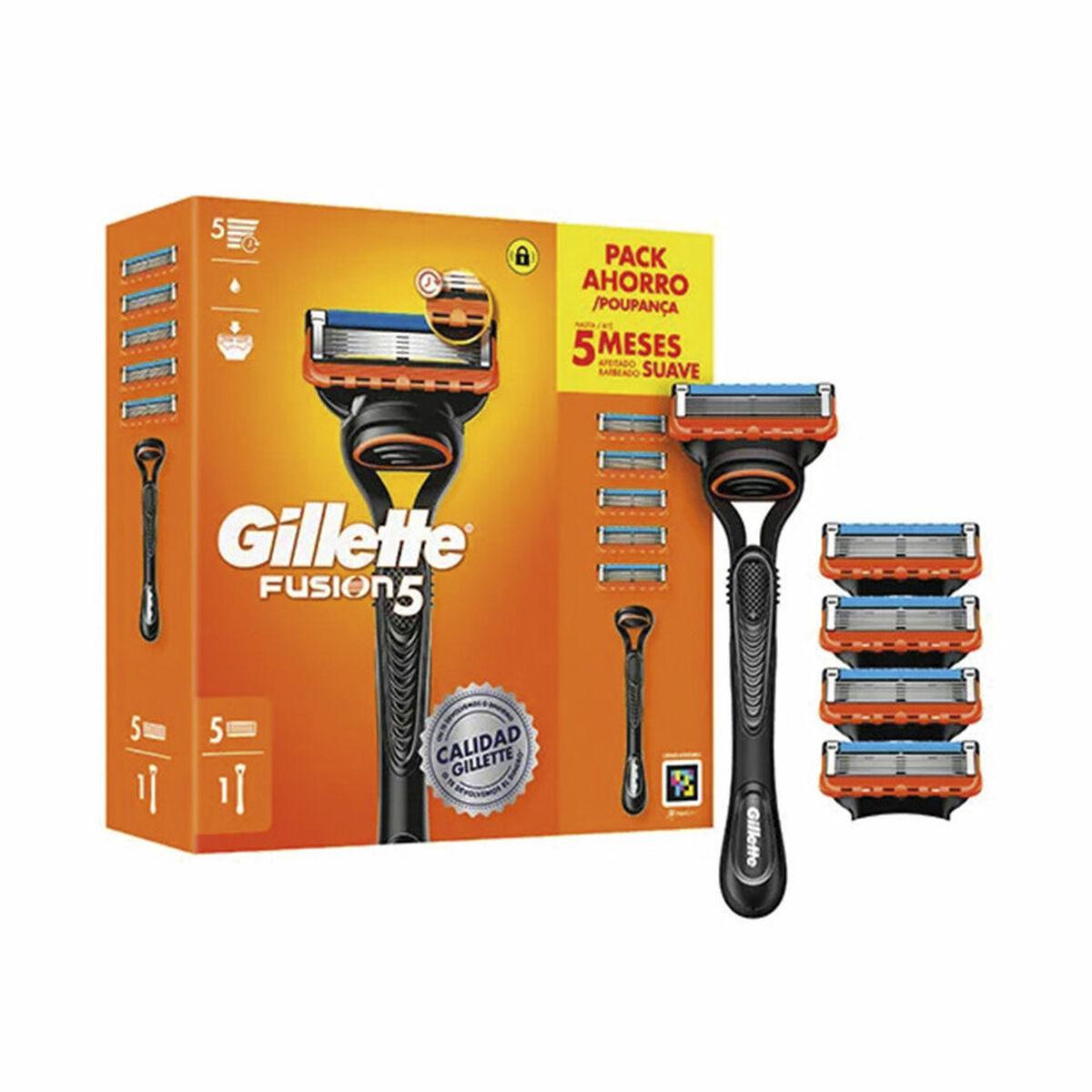 Barberskraber Gillette Fusion5 - manuel med 5 ekstra blade