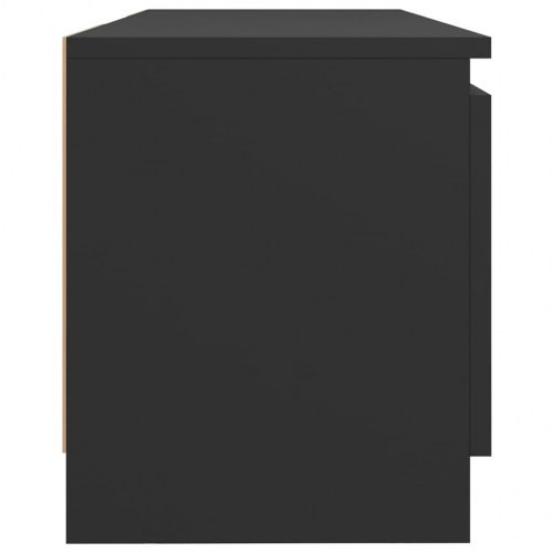 Tv-skab med LED-lys 120x30x36 cm grå