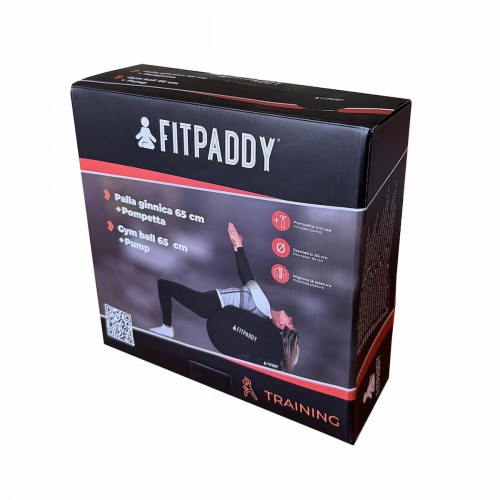 Fitpaddy yogabold - sort, Ø 65 cm