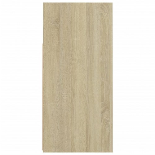 Skænk med LED-lys 80x35x75 cm sonoma-eg