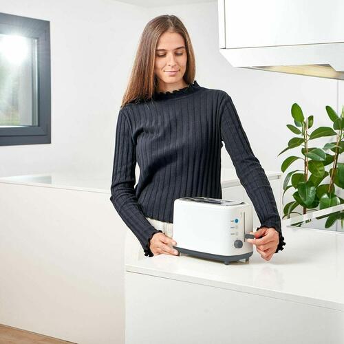 Black & Decker BXTO820E brødrister, 2 skiver, 820 W, hvid