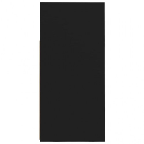 Skænk med LED-lys 80x35x75 cm sort