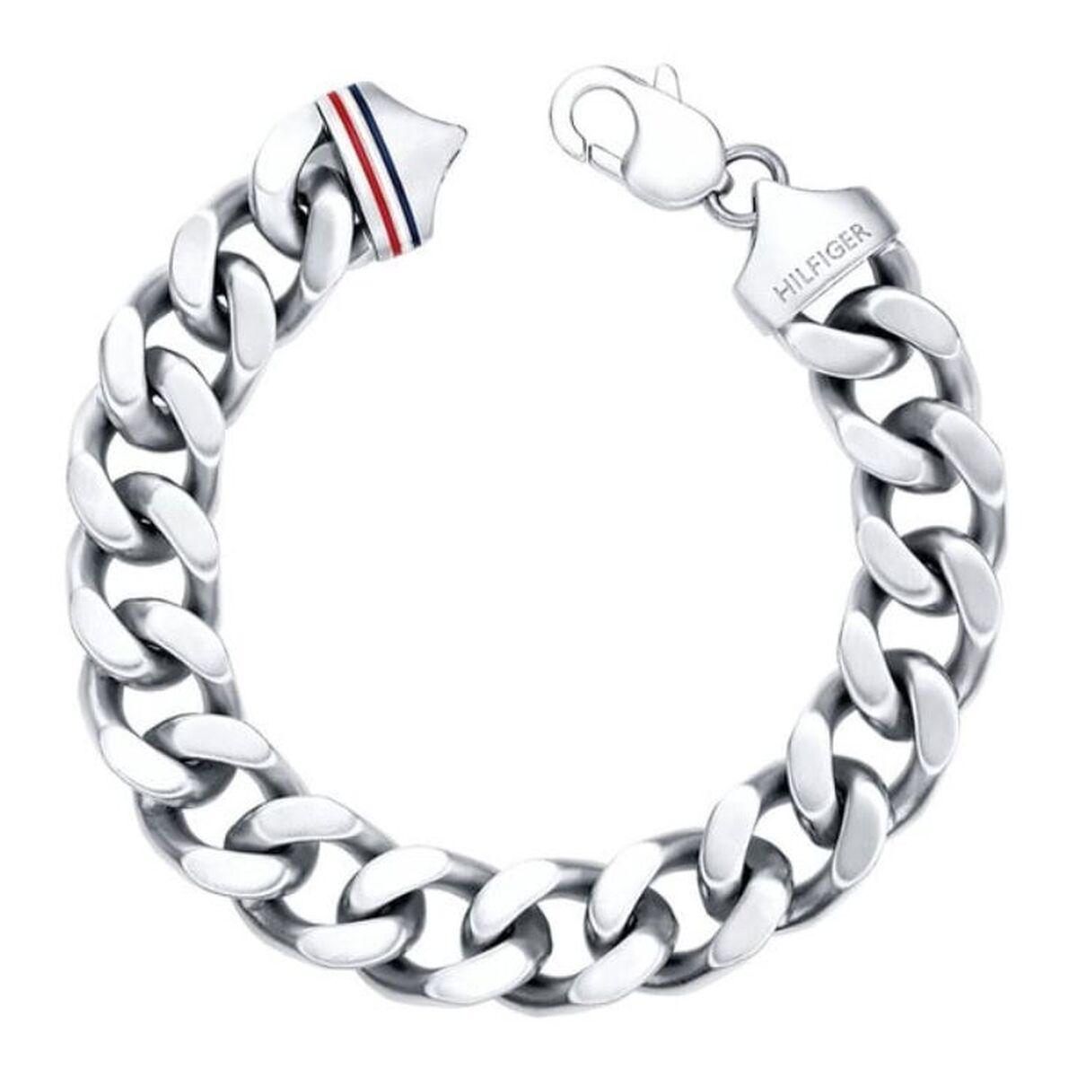 Tommy Hilfiger armbånd til mænd 2700261 - rustfrit stål, sølvfarvet