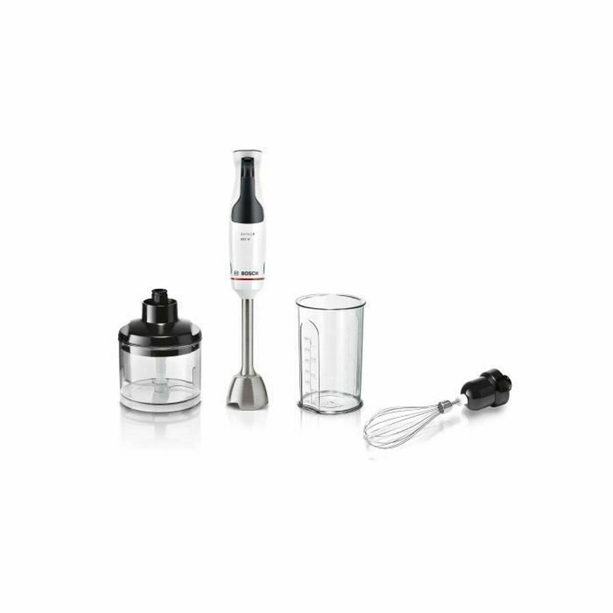 BOSCH stavblender MSM4W221 - hvid/sort - 600 W med tilbehør