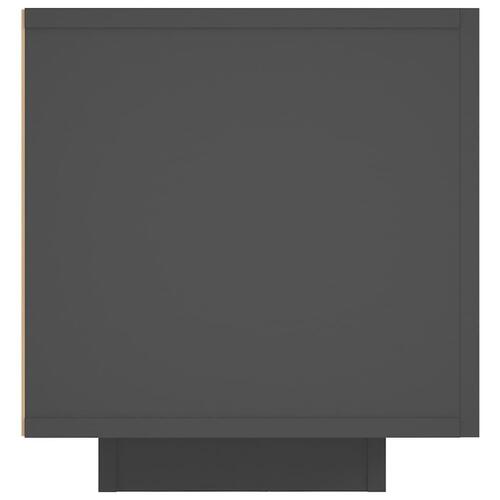 Tv-skab med LED-lys 160x35x40 cm grå