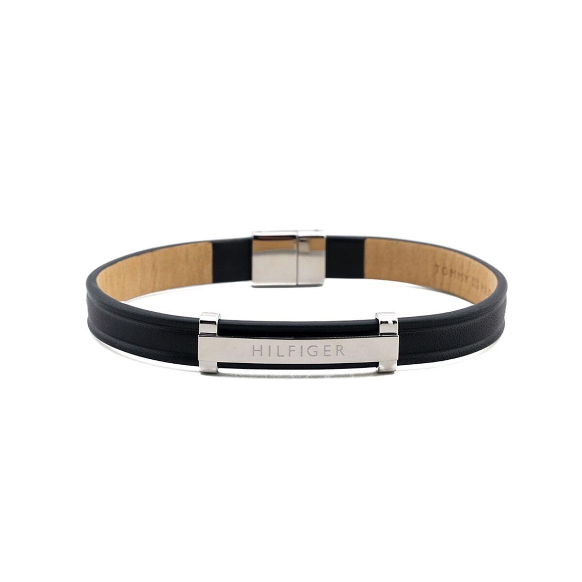 Tommy Hilfiger armbånd til mænd - Sterling sølv 925, sort