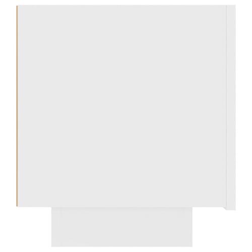 Tv-bord 100x35x40 cm konstrueret træ hvid