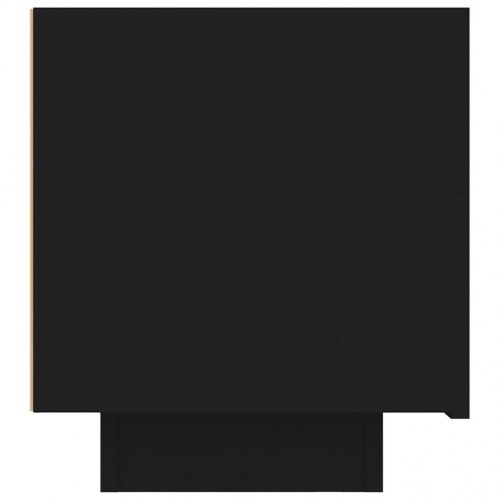 Tv-bord 100x35x40 cm konstrueret træ sort