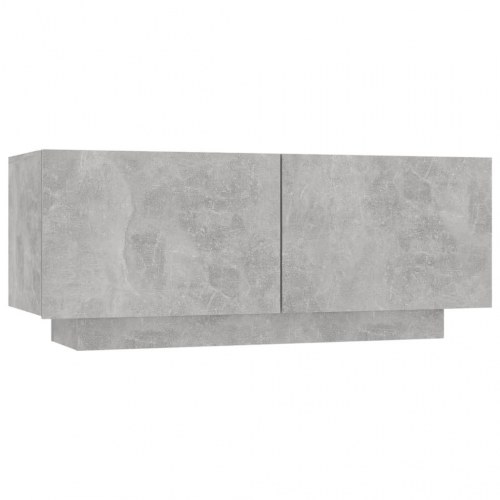 Tv-bord i konstrueret træ - 100 × 35 × 40 cm, betongrå