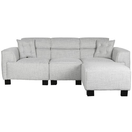 Sofa med chaiselong grå - moderne 231 × 170 × 82 cm
