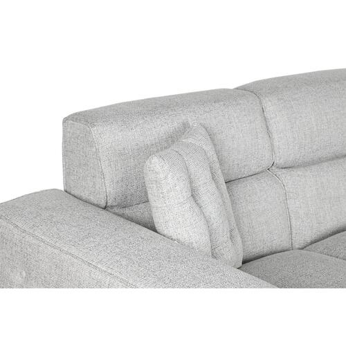 Sofa med chaiselong grå - moderne 231 × 170 × 82 cm