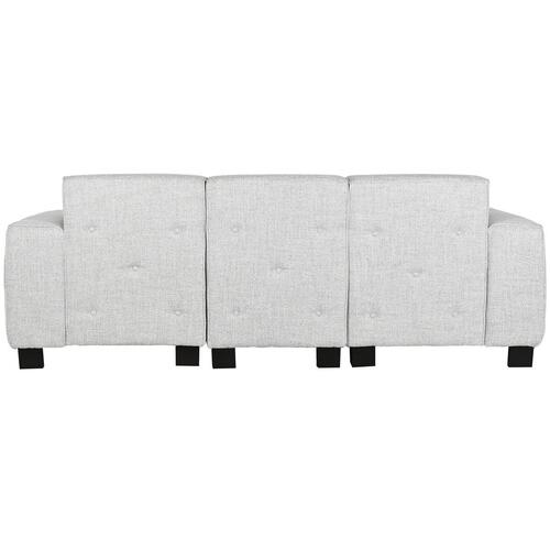 Sofa med chaiselong grå - moderne 231 × 170 × 82 cm