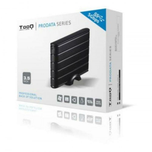 Ekstern harddiskboks 3,5" TooQ TQE-3530B, USB 3.0, sort
