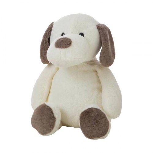 Bamse Kai hund - 25 cm plysdyr i hvid