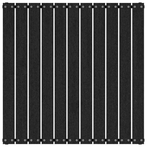 Haveskammel 70x70x30 cm massivt fyrretræ sort
