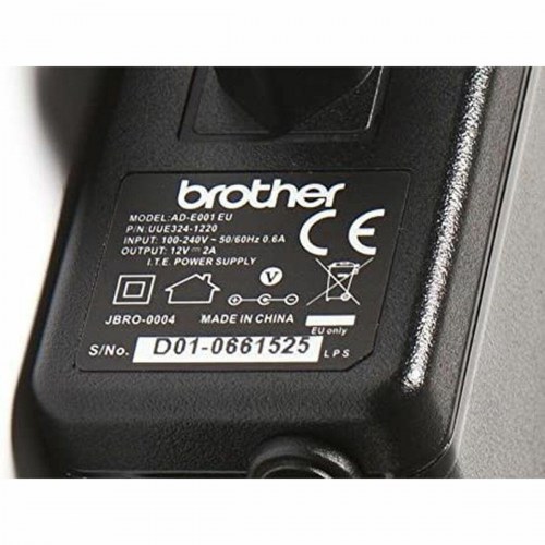 Strømforsyning adapter Brother ADE001EU - EU-stik, sort